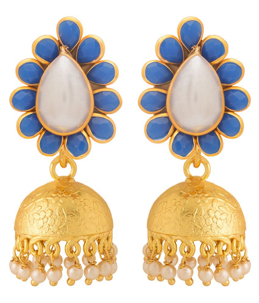 Voylla Jhumki Earrings Dangled With Pearl For Women - Buy Voylla Jhumki ...