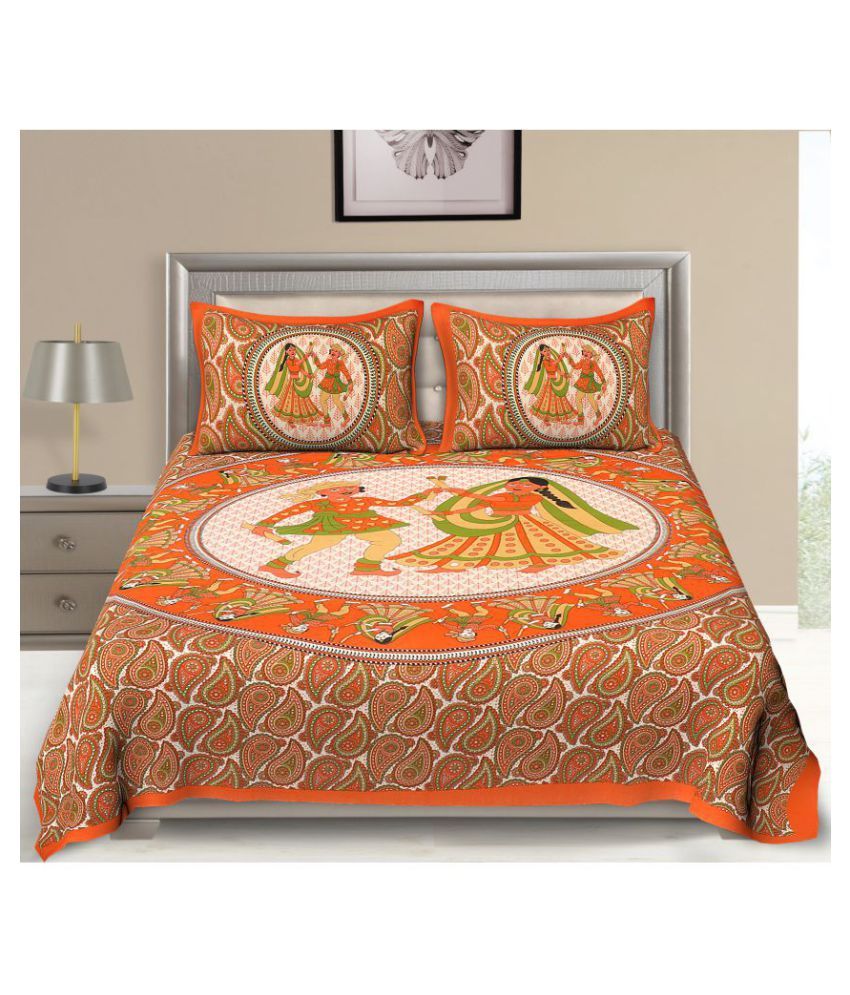 Bombay Spreads Cotton Double Bedsheet with 2 Pillow Covers Buy Bombay