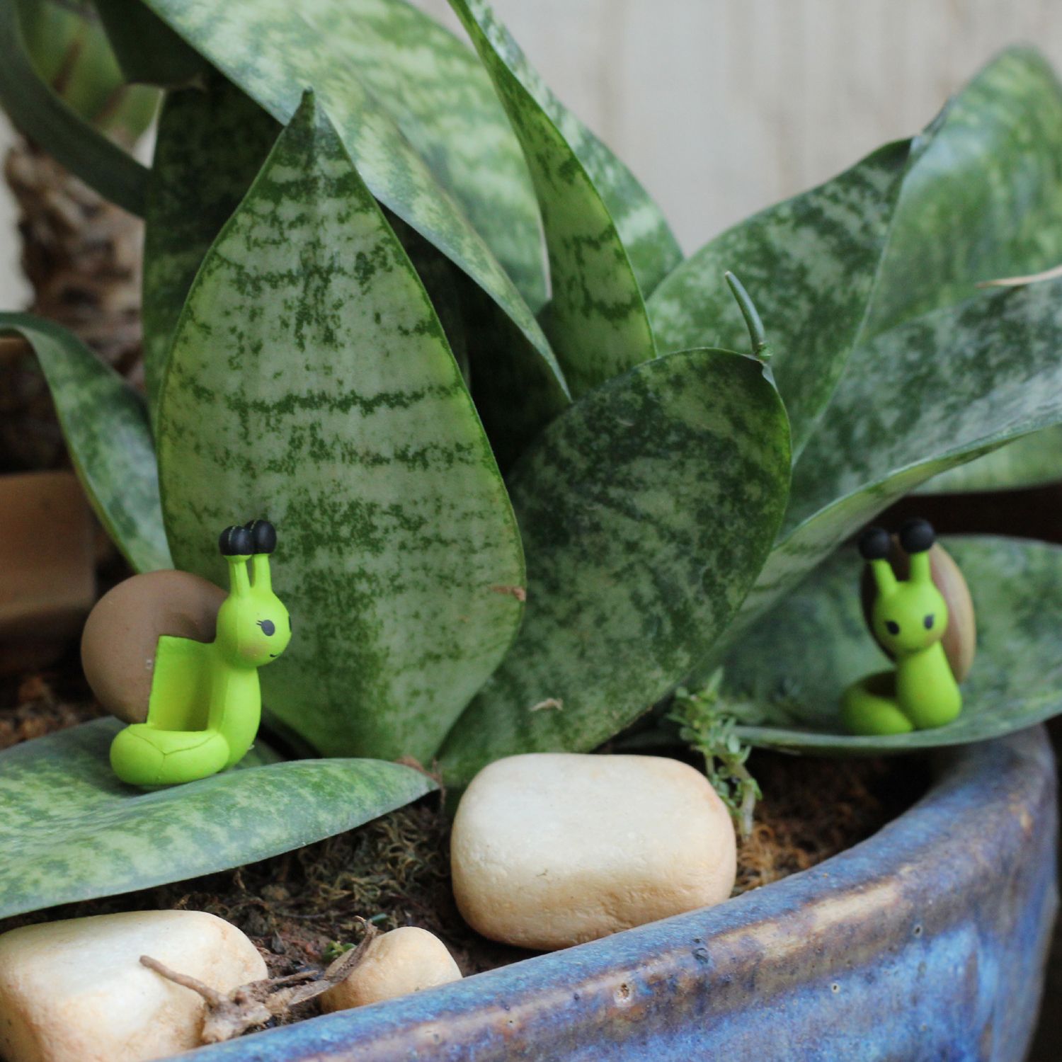 Green Toy Snail Garden Décor Showpiece Set of 10 Buy Green Toy Snail Garden Décor Showpiece