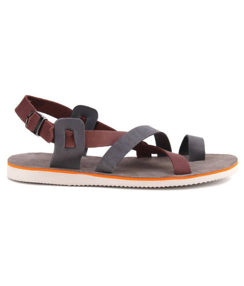 united colors of benetton men's leather sandals and floaters
