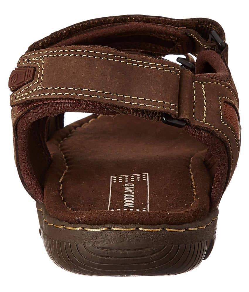 woodland brown floater sandals