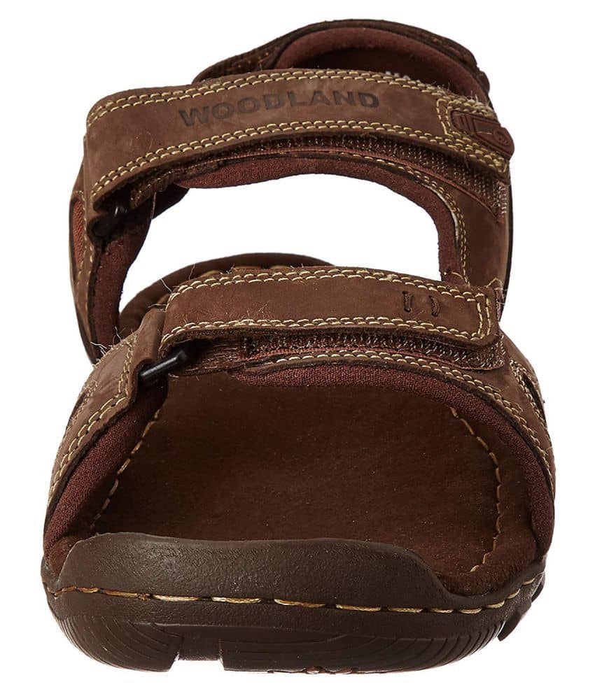 woodland brown floater sandals