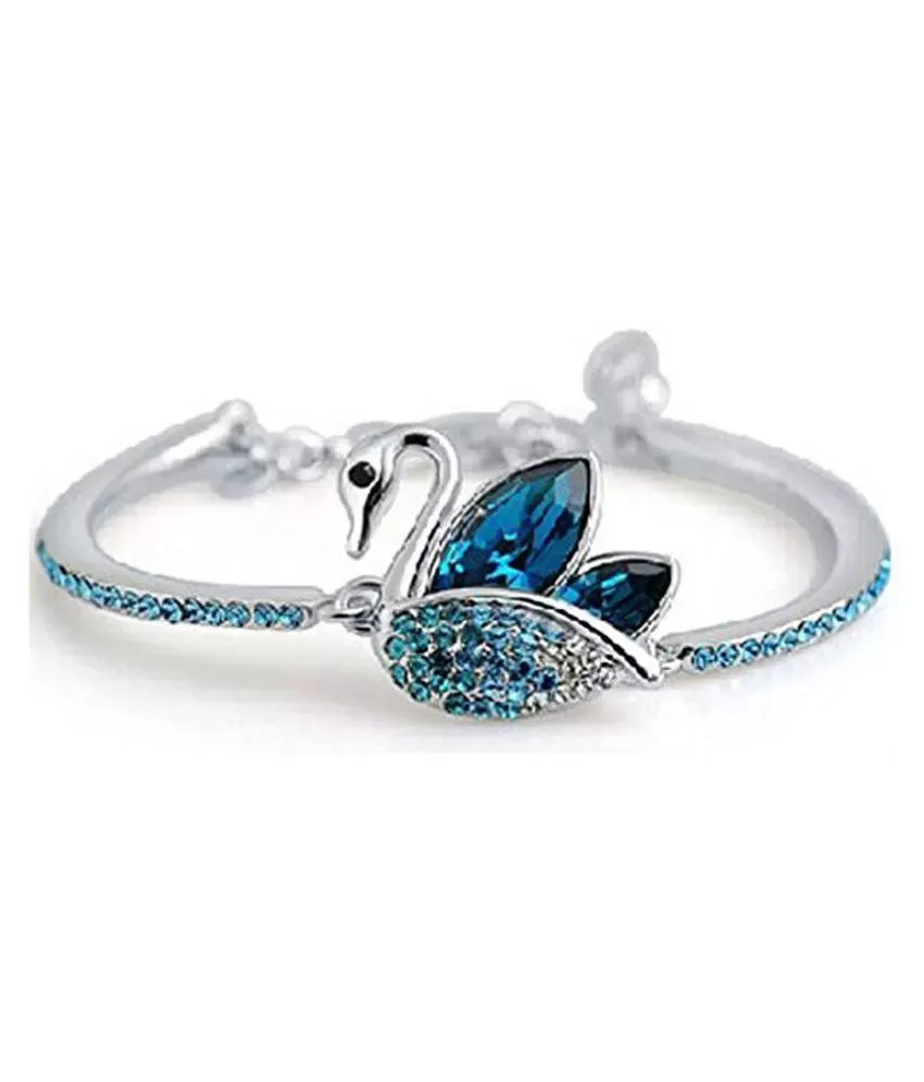 YouBella Artificial Jewellery Designer Crystal Bracelets for Women
