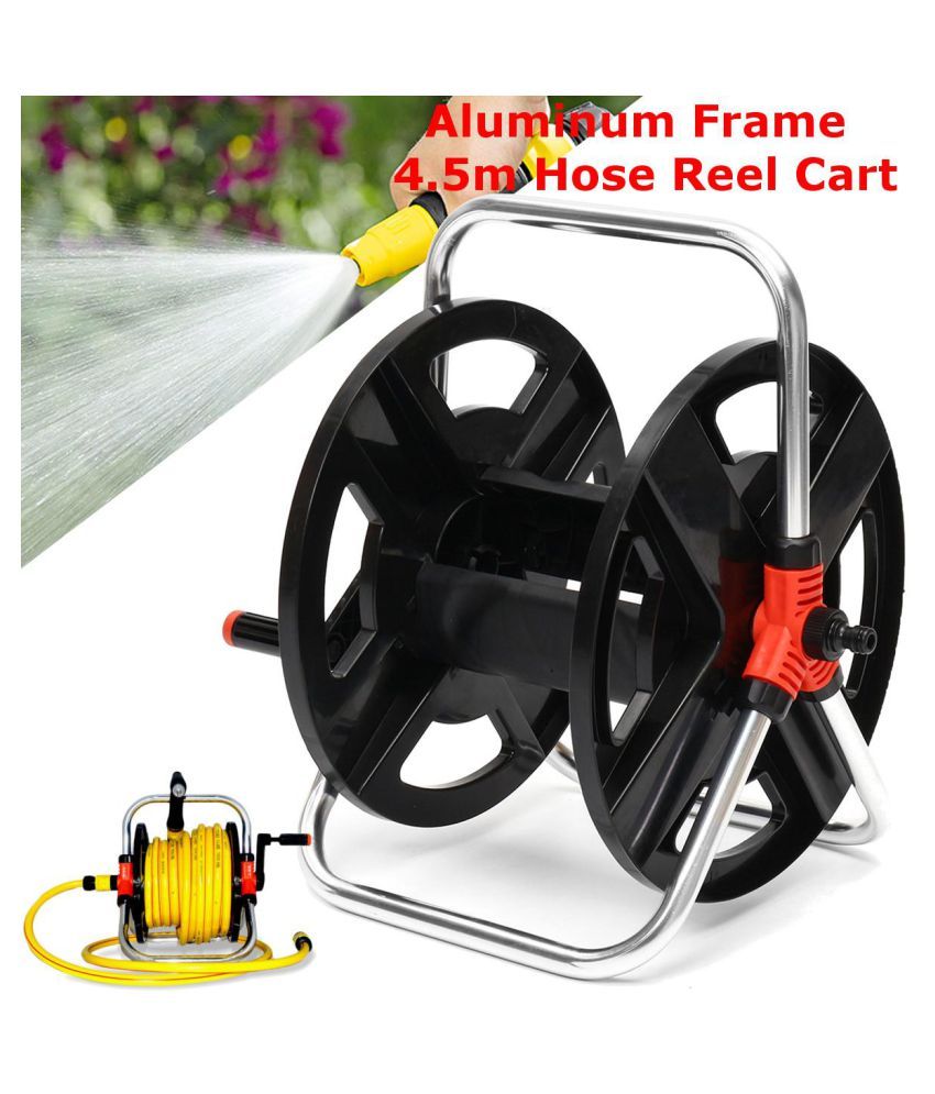 Portable Garden Hose Reel Outdoor Gardening Holder Water Planting Aluminum Frame Buy Portable Garden Hose Reel Outdoor Gardening Holder Water Planting Aluminum Frame Online At Low Price Snapdeal