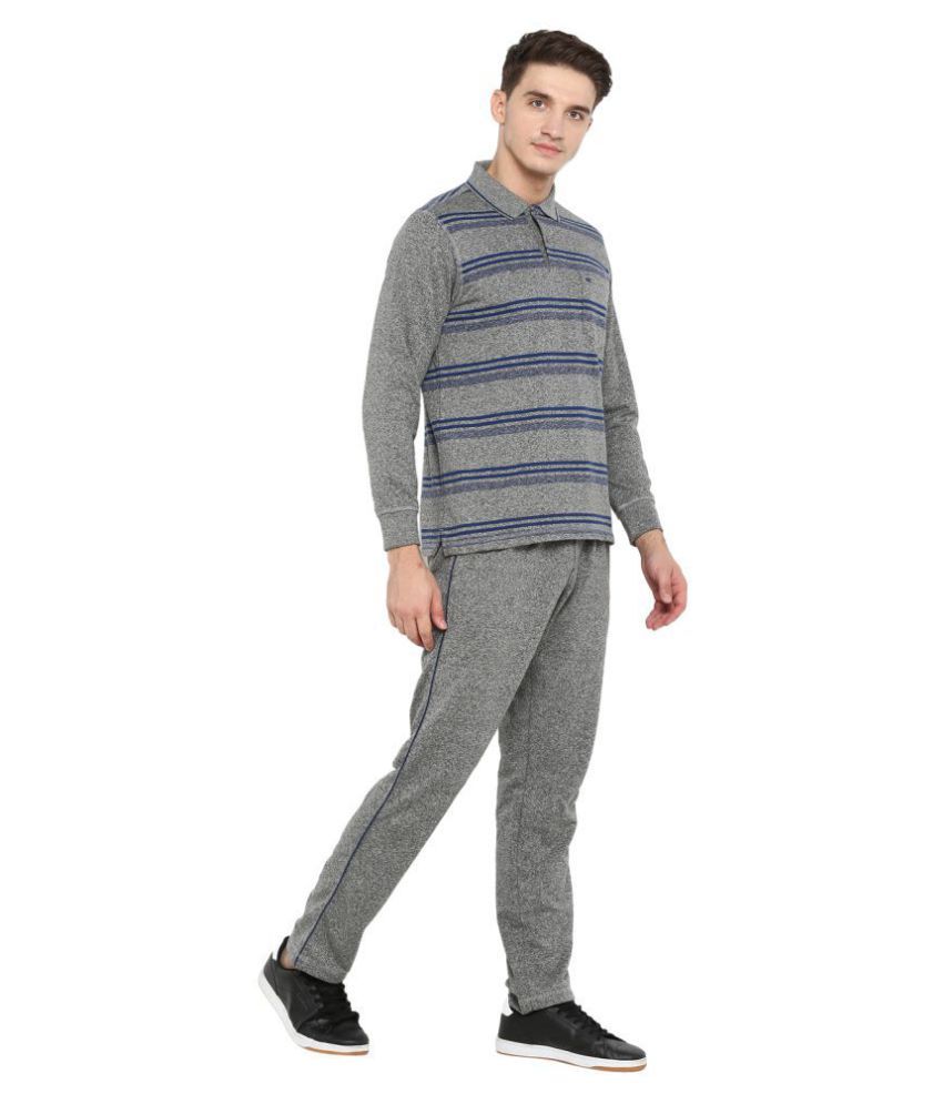 grey cotton tracksuit