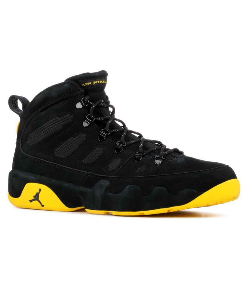 all black air jordan 9