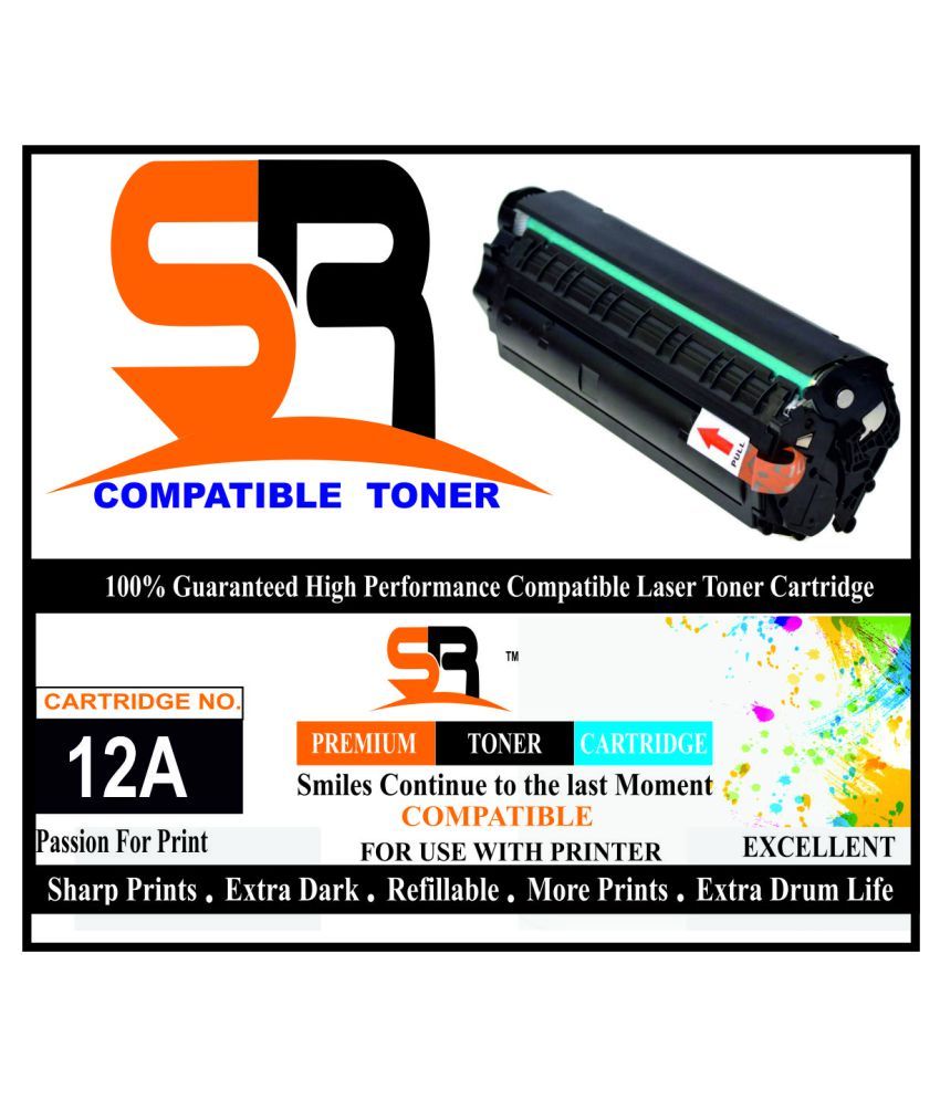 SR CARTRIDGE 12A Q2612A CARTRIDGE Black Single Toner for ...