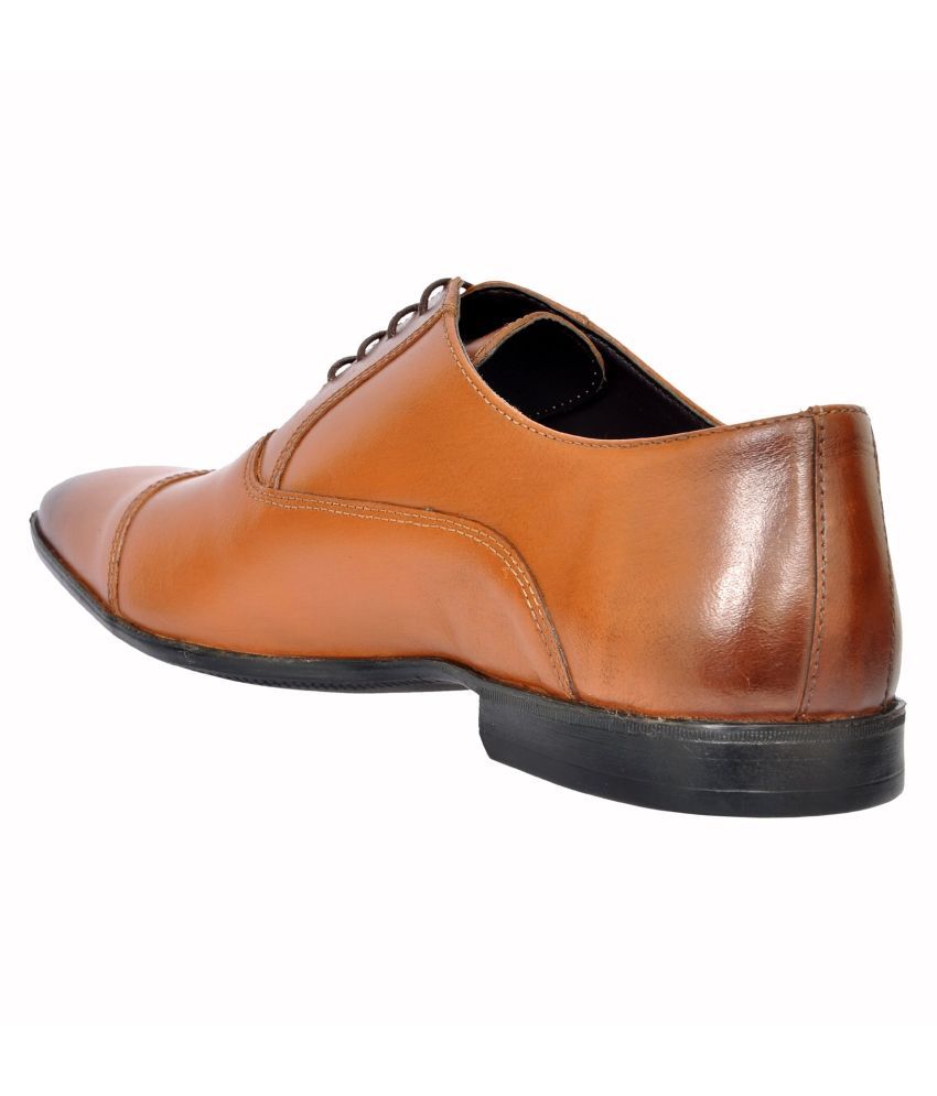 allen cooper tan formal shoes