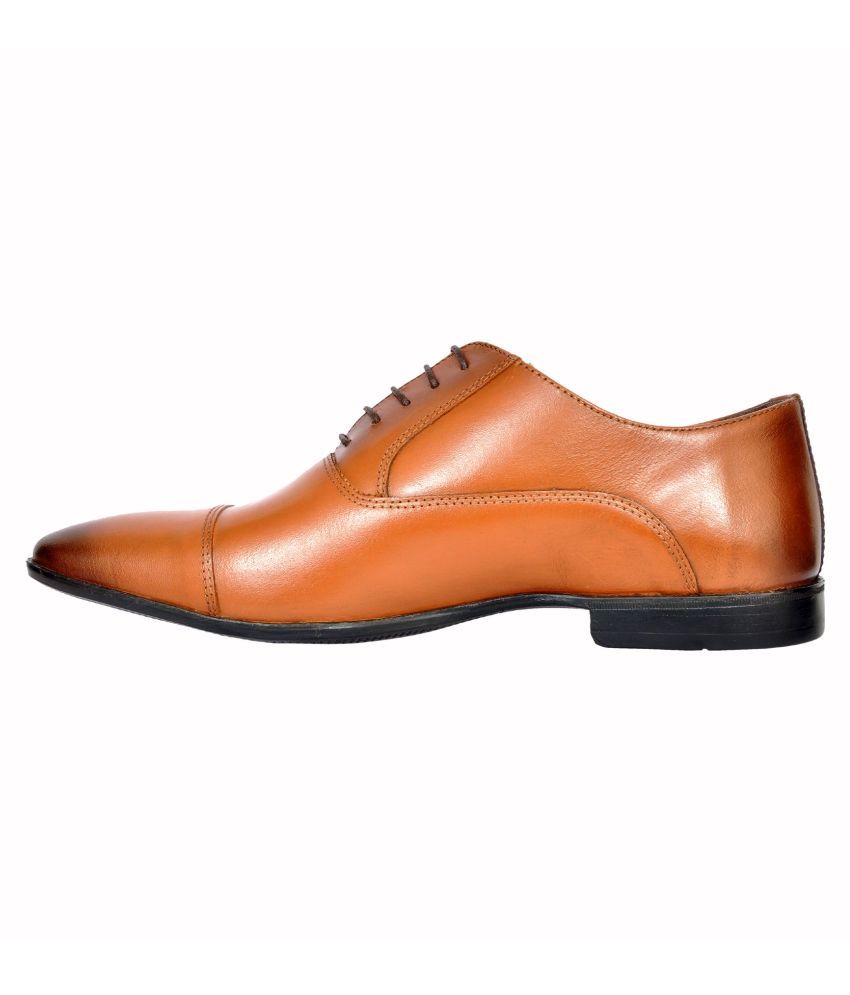 allen cooper tan formal shoes