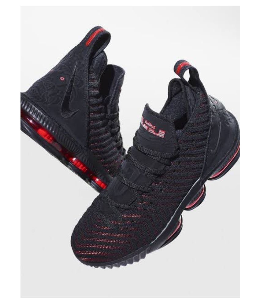 Nike LEBRON 16 â BLACKREDâ Multi Color Basketball Shoes