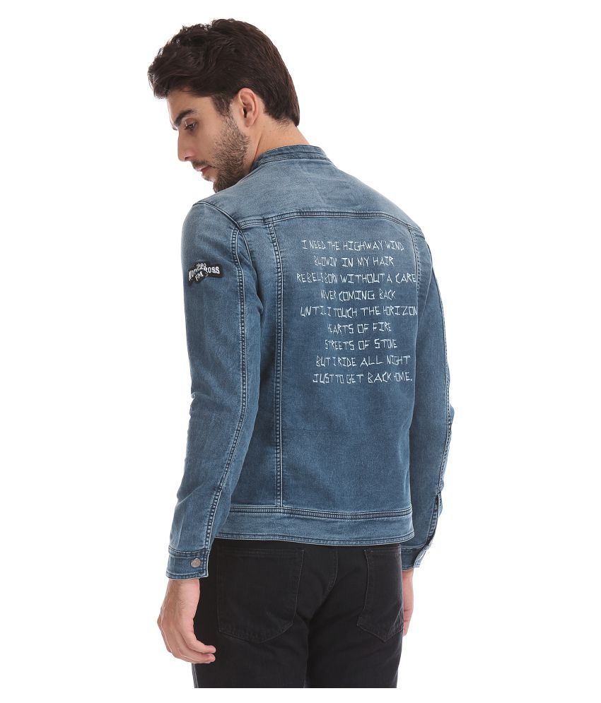 flying machine blue denim jacket