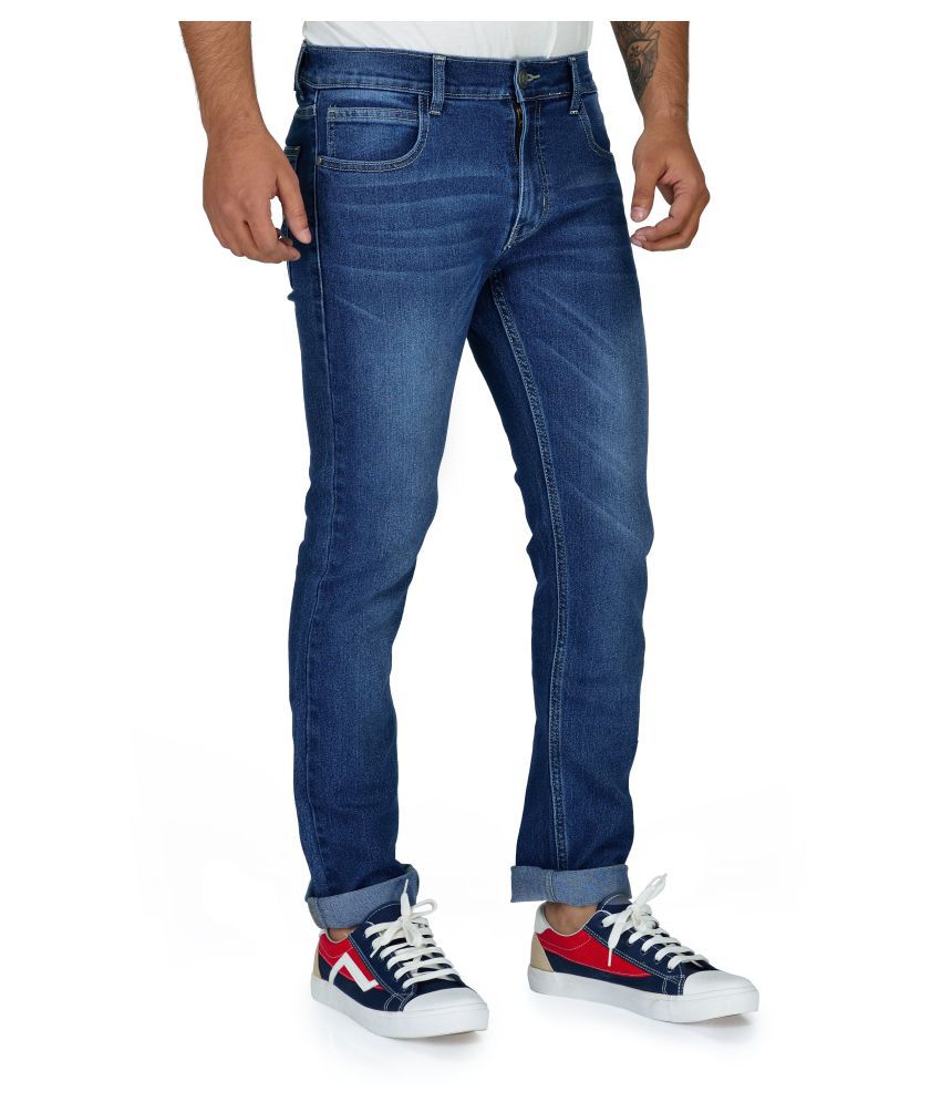 FLIVEZ Blue Slim Jeans - Buy FLIVEZ Blue Slim Jeans Online at Best ...