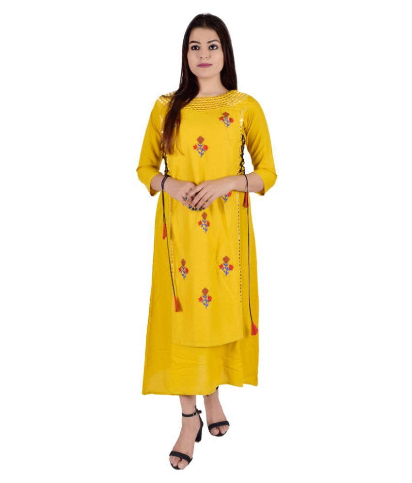 rayon kurtis under 500