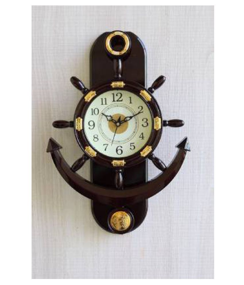 KDM Circular Analog Wall Clock Pendulum ( 24 x 35 cm ) Buy KDM