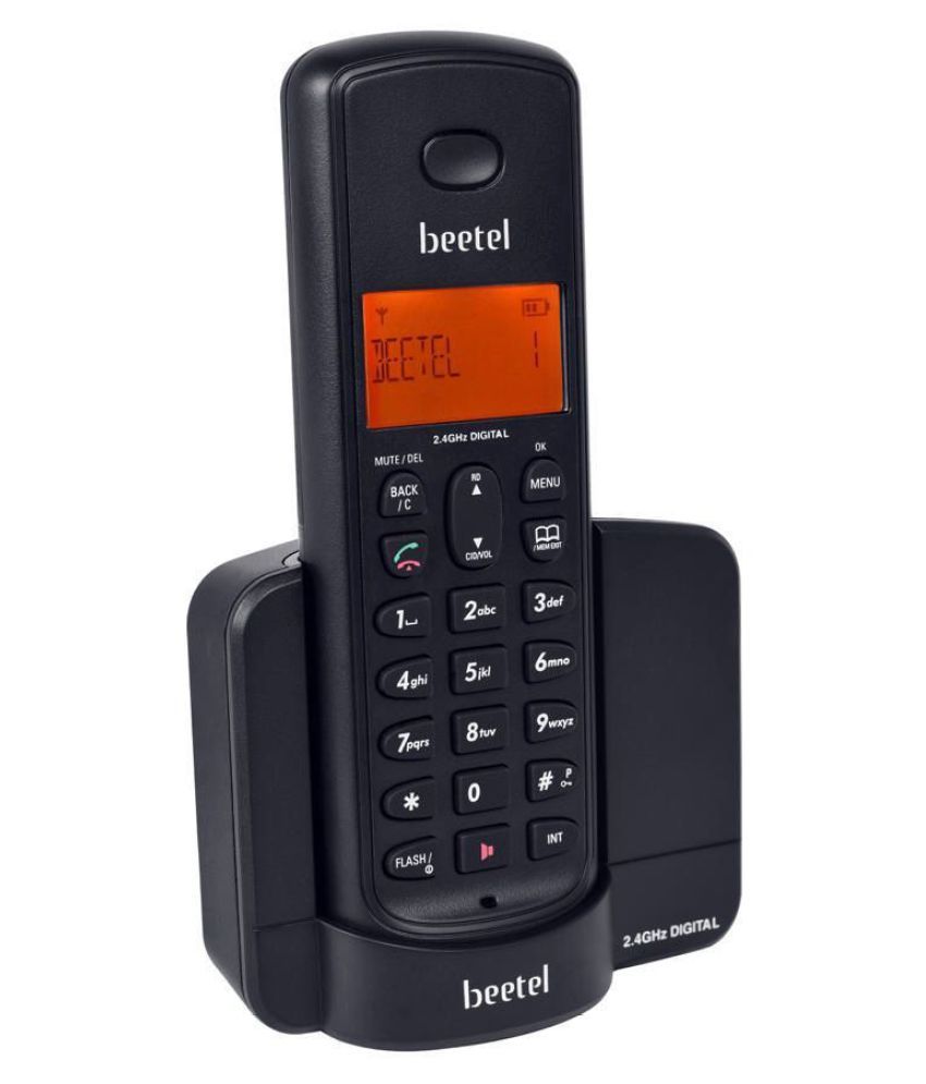 Buy Beetel BEETEL X90 Cordless Landline Phone ( Black ) Online At Best ...