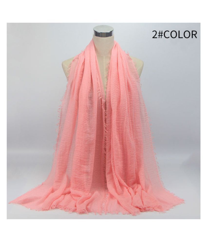 pink colour scarf