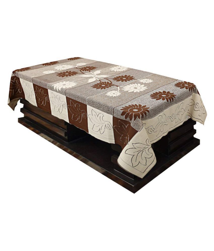     			HOMETALES Multicolor Cotton Table Cover (Pack of 1)