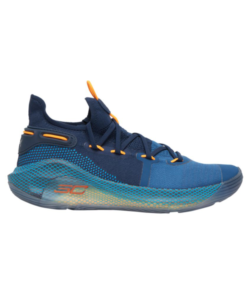 Under Armour curry 6 Blue Basketball Shoes - Buy Under Armour curry 6 ...