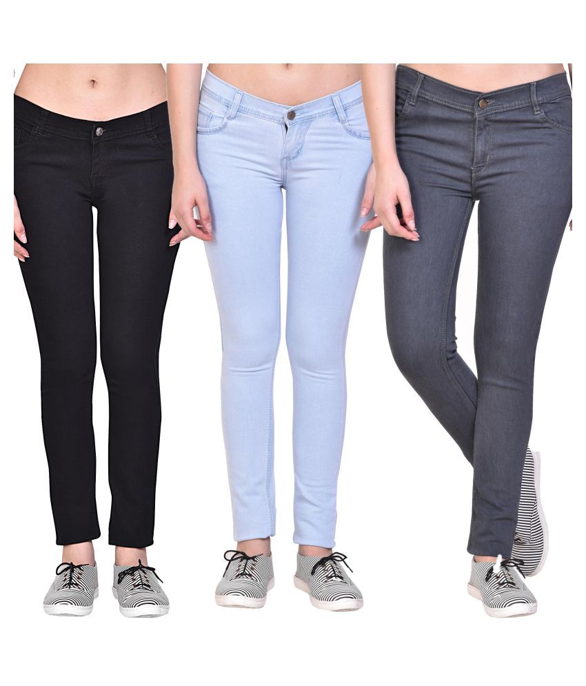 multi colored denim