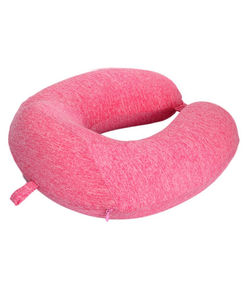 pink travel pillow
