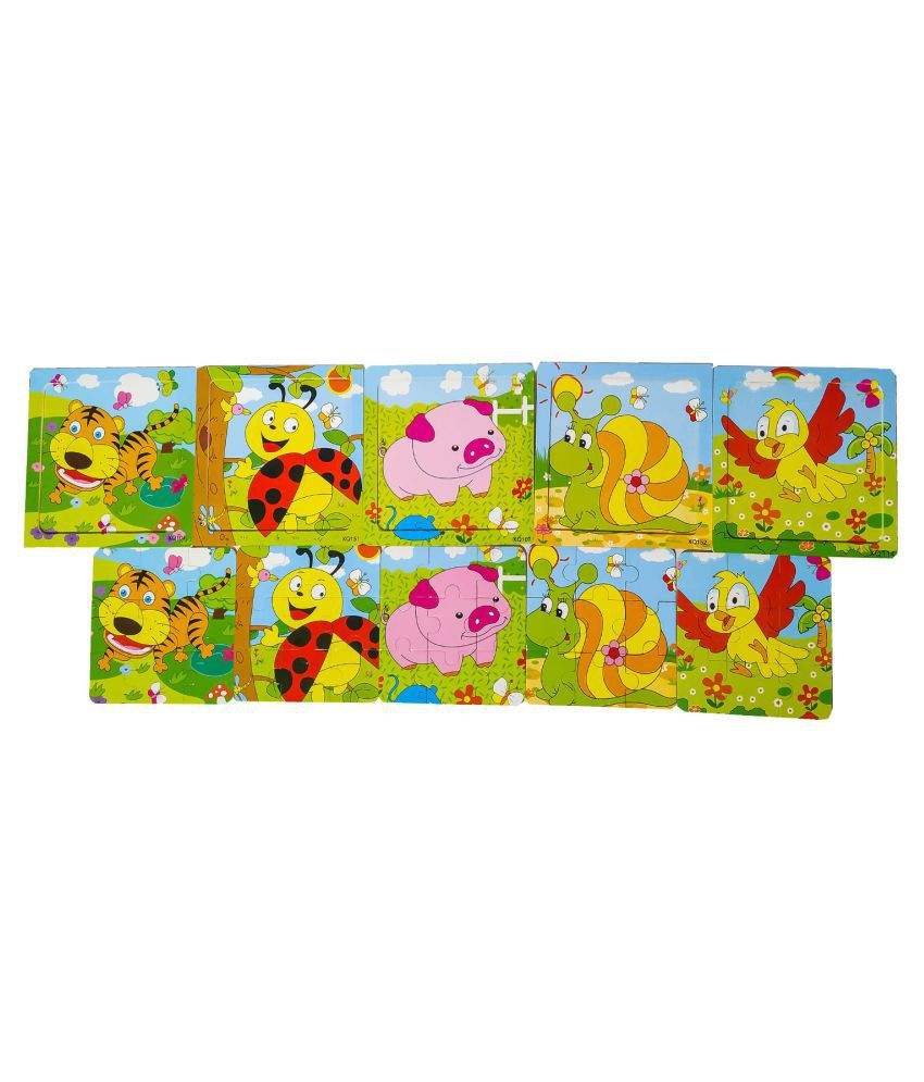 Blooming Box 9 Pieces Animal Jigsaw Puzzles For Toddles (Set Of Five) - Buy  Blooming Box 9 Pieces Animal Jigsaw Puzzles For Toddles (Set Of Five) Online  at Low Price - Snapdeal