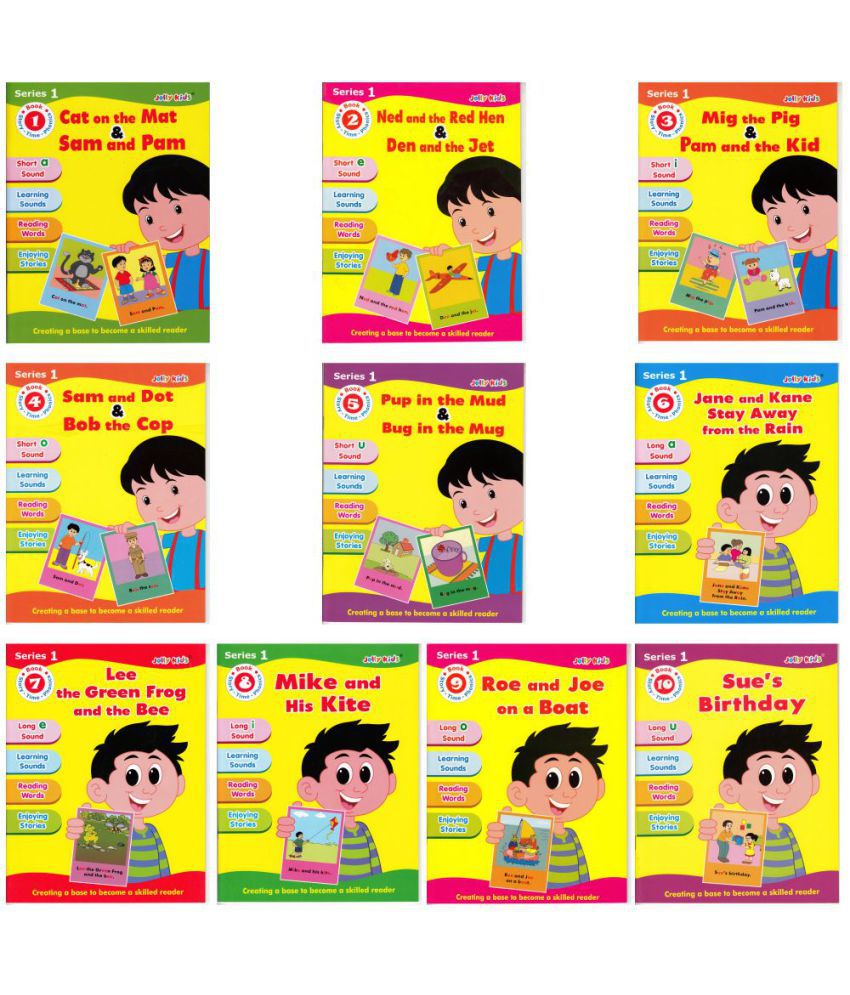     			Jolly Kids Story Time Phonics Book Series 1 (Set of 10)