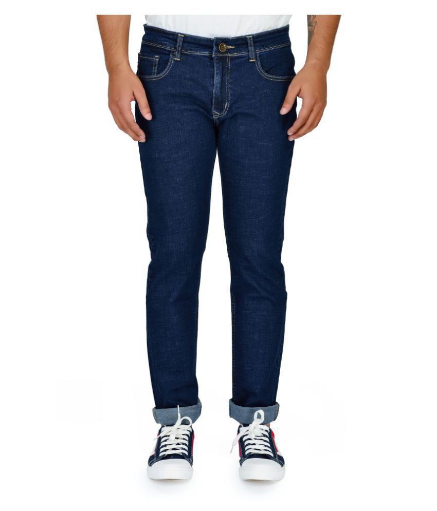 FLIVEZ Navy Blue Slim Jeans - Buy FLIVEZ Navy Blue Slim Jeans Online at ...