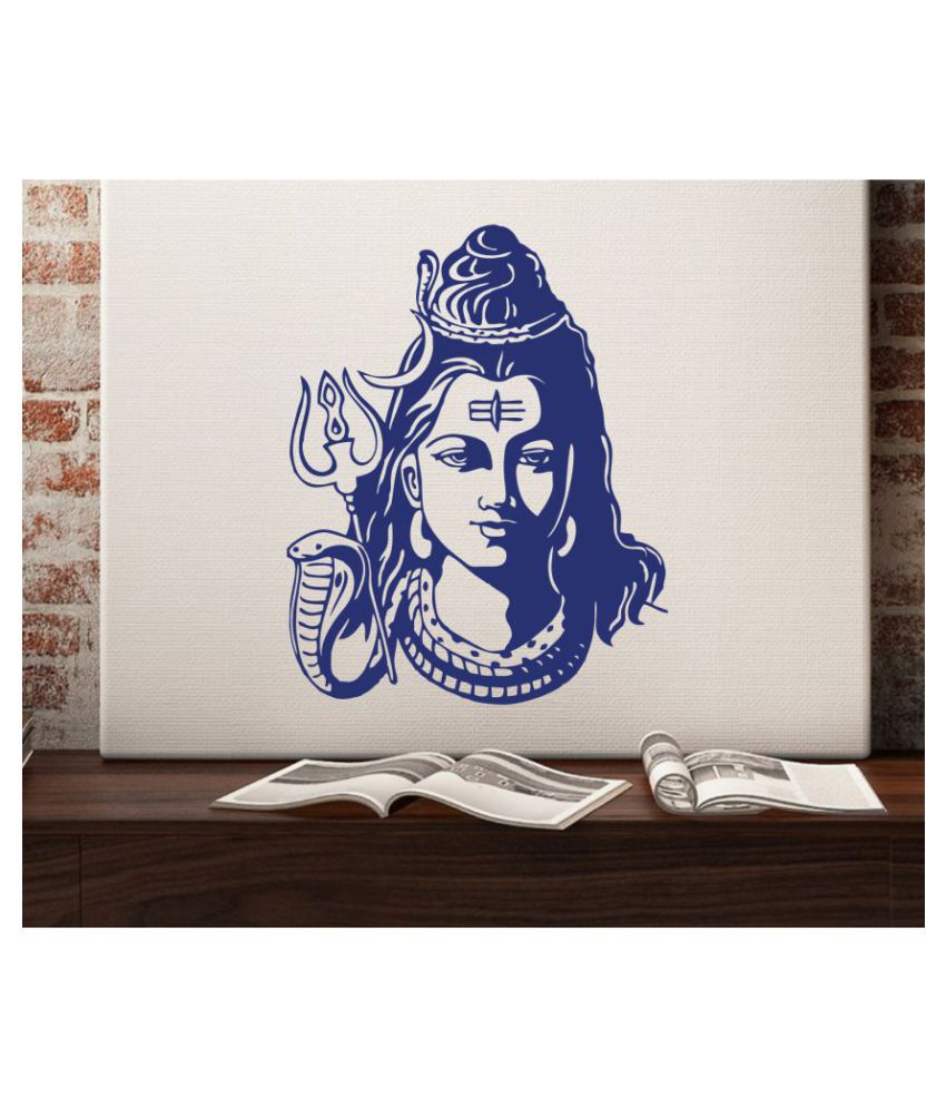     			Decor Villa Shiva face Religious & Inspirational Sticker ( 58 x 46 cms )