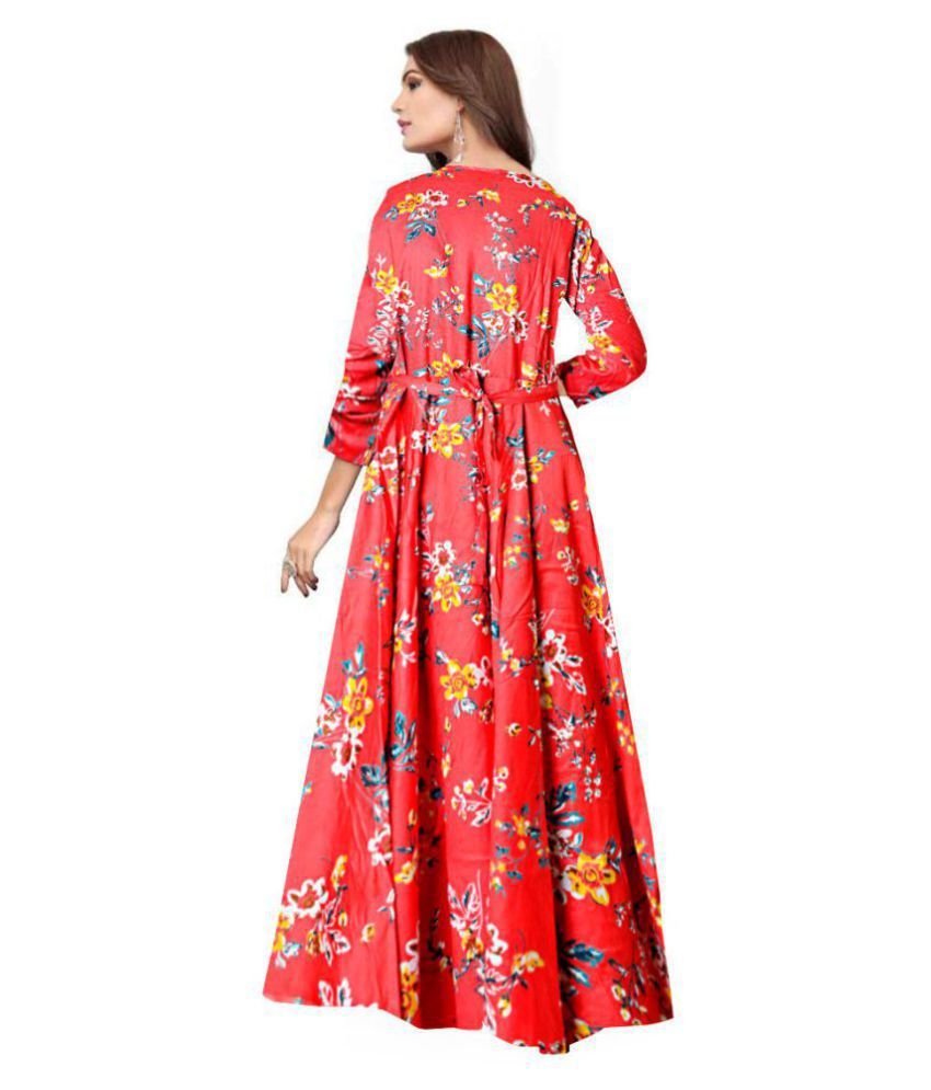 rayon full flair gown