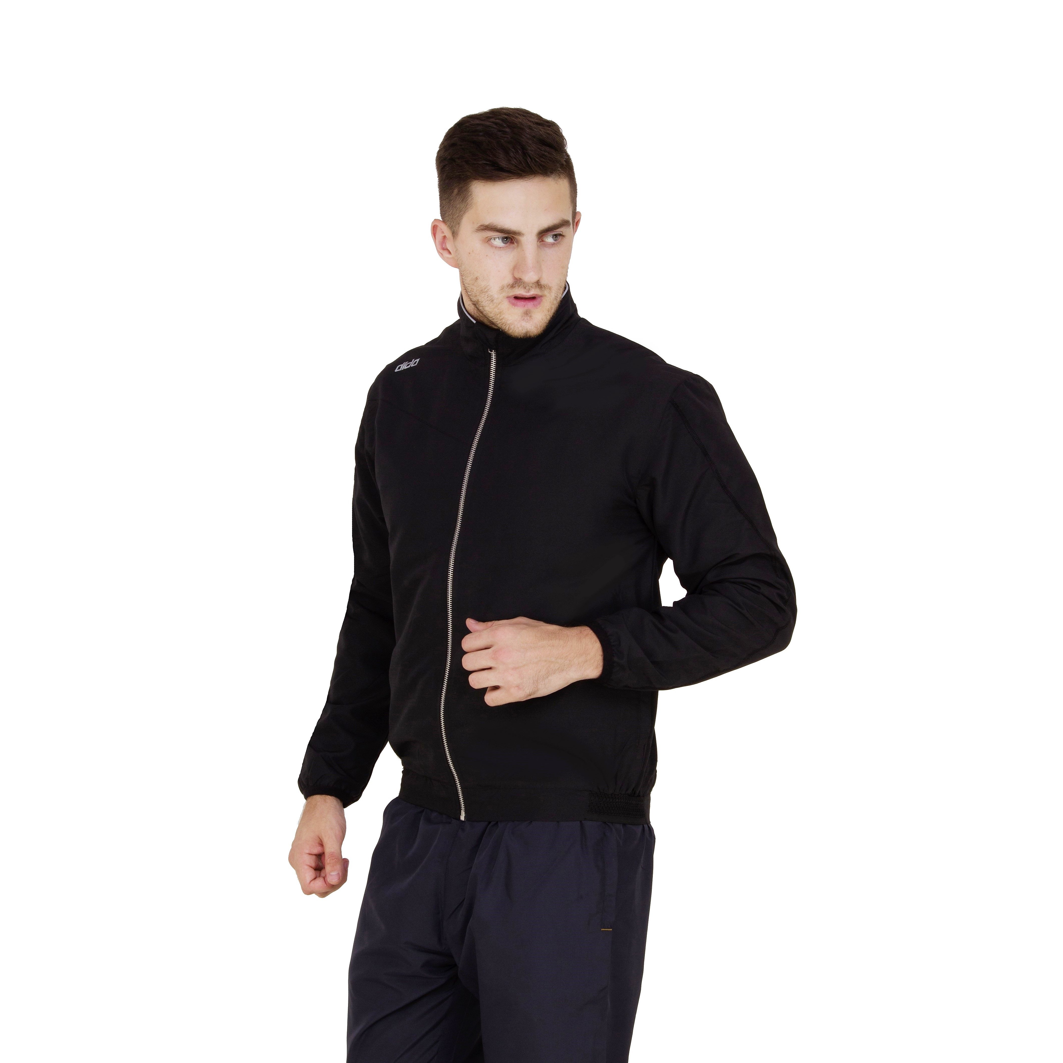 Dida Sportswear Black Polyester Viscose Terry Jacket Single Pack - Buy ...