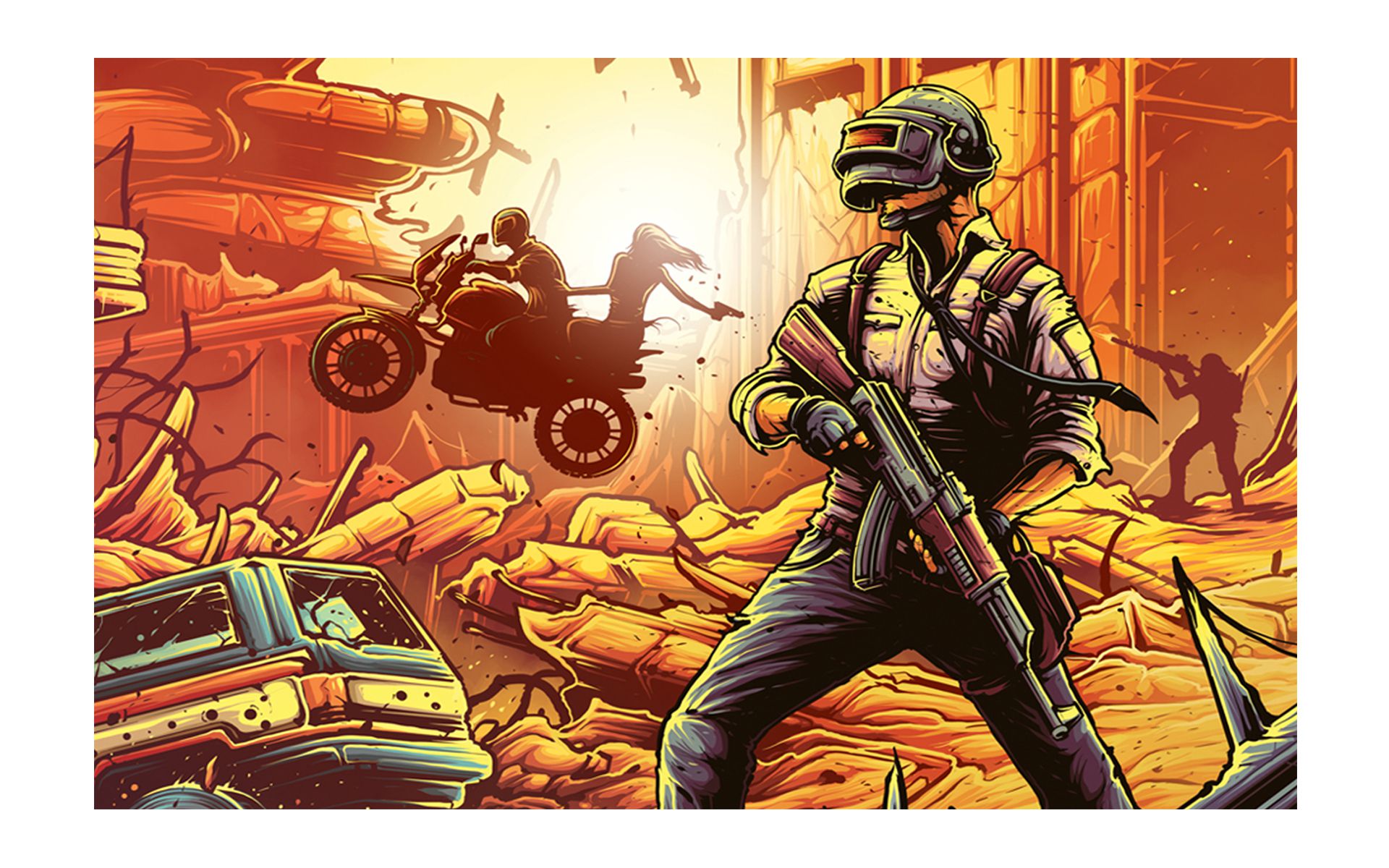Yellow Alley PUBG Cartoon Poster-Kids poster Paper Wall Poster Without  Frame: Buy Yellow Alley PUBG Cartoon Poster-Kids poster Paper Wall Poster  Without Frame at Best Price in India on Snapdeal