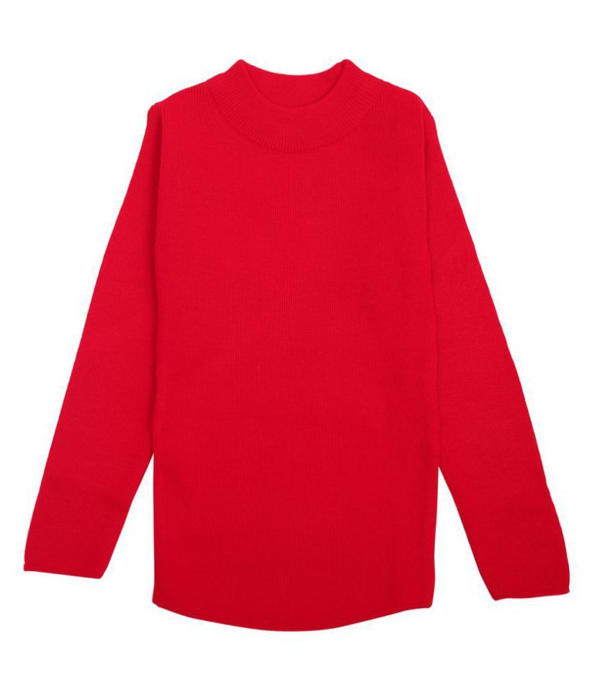     			NEUVIN Pack of 1 Boys Woollen Blend Pullover Sweater ( Red )