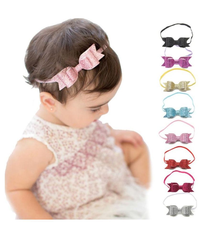 Glitter Bows Flower Baby Headband Newborn Enfant Haarband Baby Girl  Headbands Princess Hair Accessories Girls Gift: Buy Online at Low Price in  India - Snapdeal