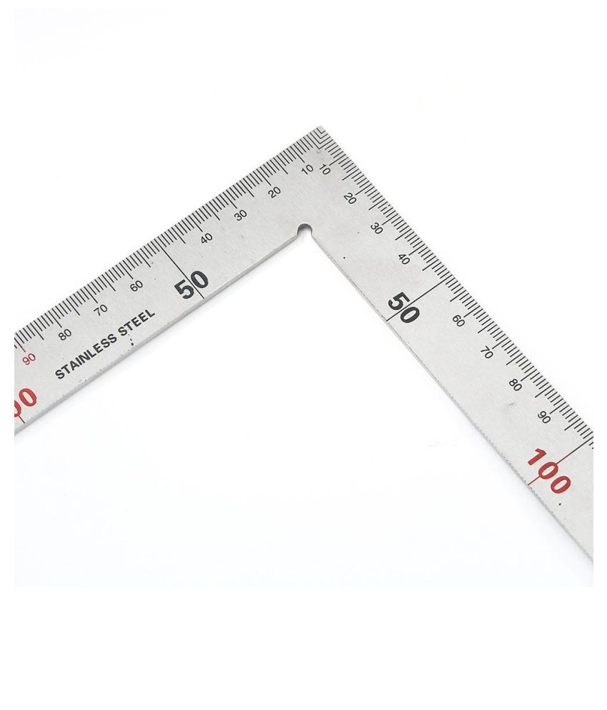 Stainless Steel Right Angle Ruler Straight Ruler Woodworking Tool ...