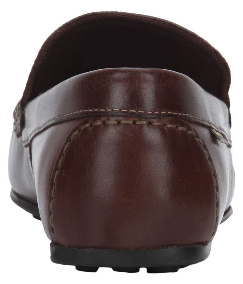 red tape dark brown casual loafers