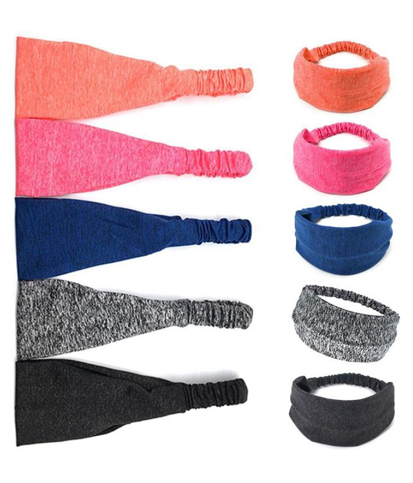 Elastic Sport Headband Fitness Yoga Sweatband Outdoor Gym Running