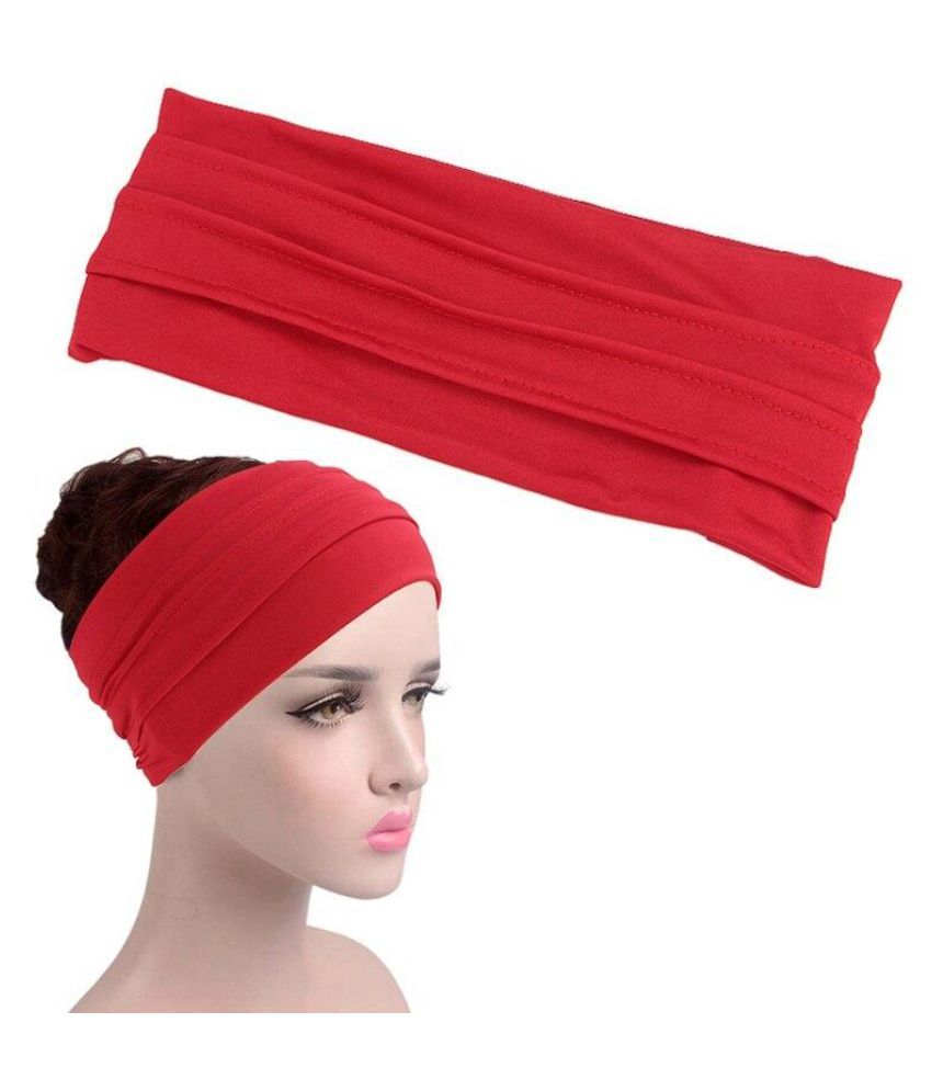 Women Men Yoga Sports Wide Headband Elastic Hair Band Head Wrap