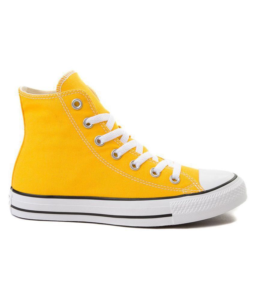 CONVERSE ALL STAR LONG Yellow Running Shoes - Buy CONVERSE ALL STAR ...