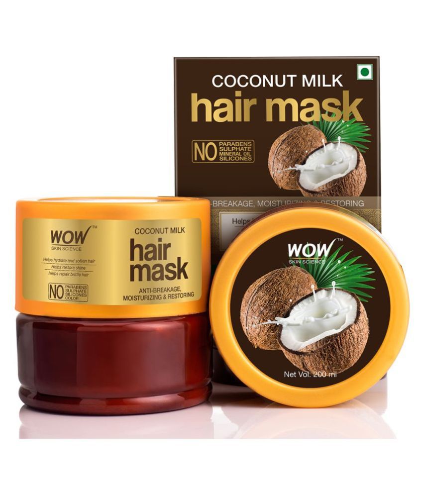 WOW Skin Science Coconut Milk Hair Mask with Coconut Milk, 200mL