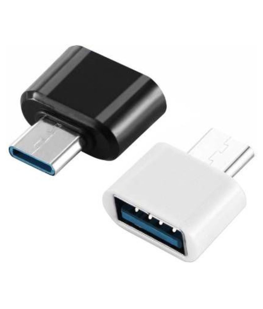 OTG Adapter Micro USB OTG to USB 2.0 Adapter for Smartphones amp; Tablets PACK OF 2