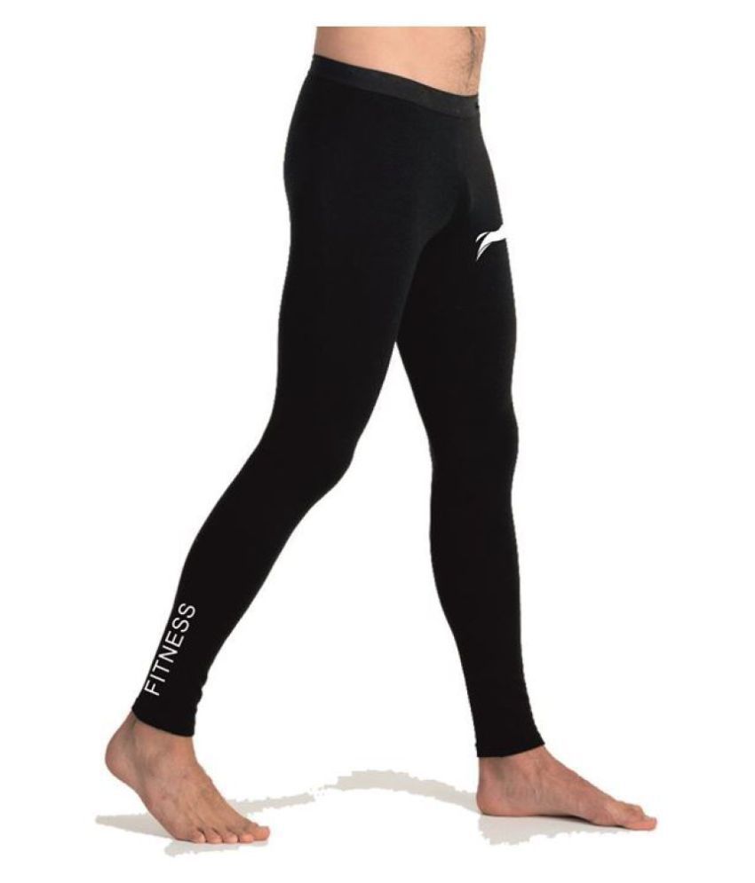     			Rider Full Length Compression Lower Tights Multi Sports Exercise/Gym/Running/Yoga/Other Outdoor ineer wear for Sports - Skin Tight Fitting - Black Color