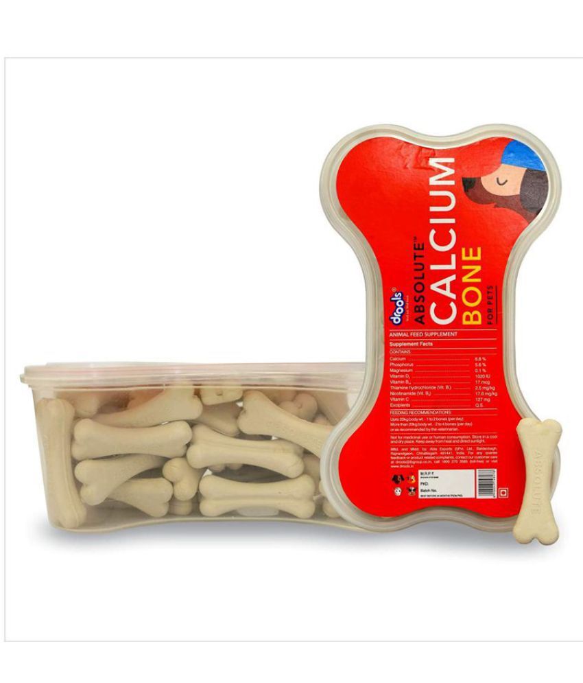 Drools Absolute Calcium Bone Jar, Dog Treats20 Pieces (300 gm) Buy