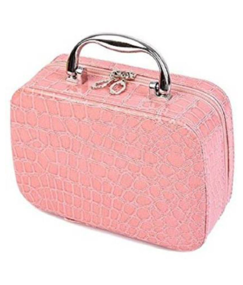     			hi-lee Pink Travel  Cosmetic Bag