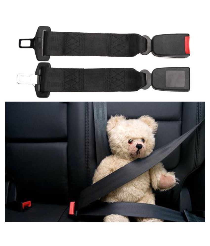 9 Inch Safety Seat Belt Extension Extender Mars Space Safe Certification BEIGE Buckle up and Drive Satisfied Alarm Stopper Universal 2-Pack 7/8 Inch Wide Type A Metal Tongue 