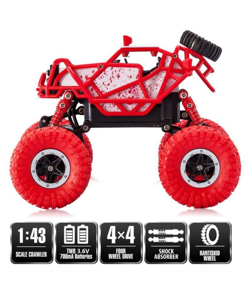 Waterproof 143 Scale 2.4 GHZ Dirt Drift Remote Controlled Rock Crawler