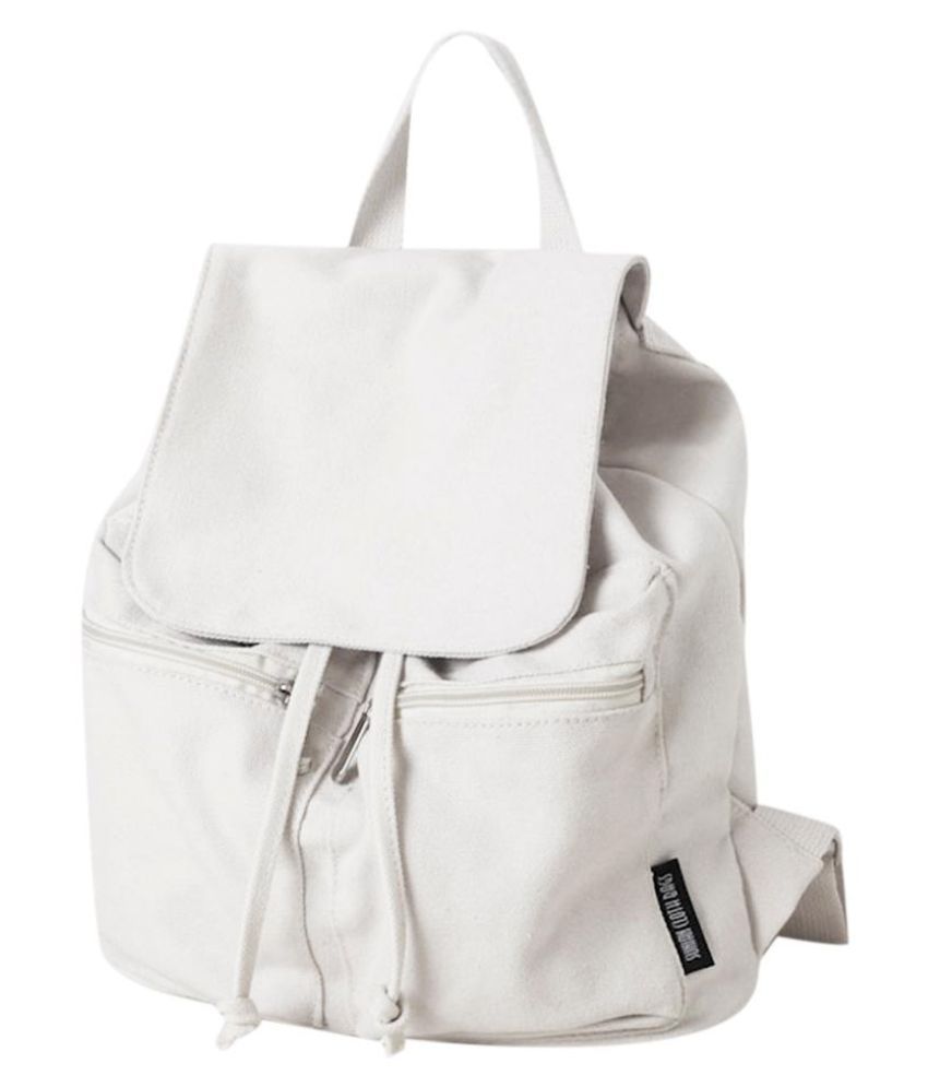 plain white backpack cheap