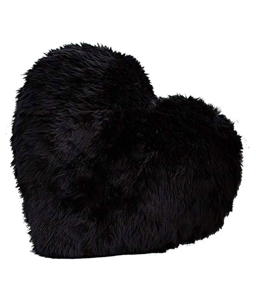 black heart pillow