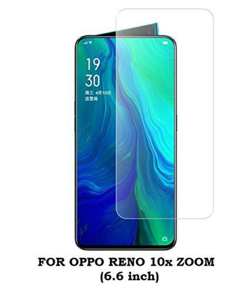 Oppo Reno 10x Zoom Tempered Glass Screen Guard By Abuzz Bubble free ...
