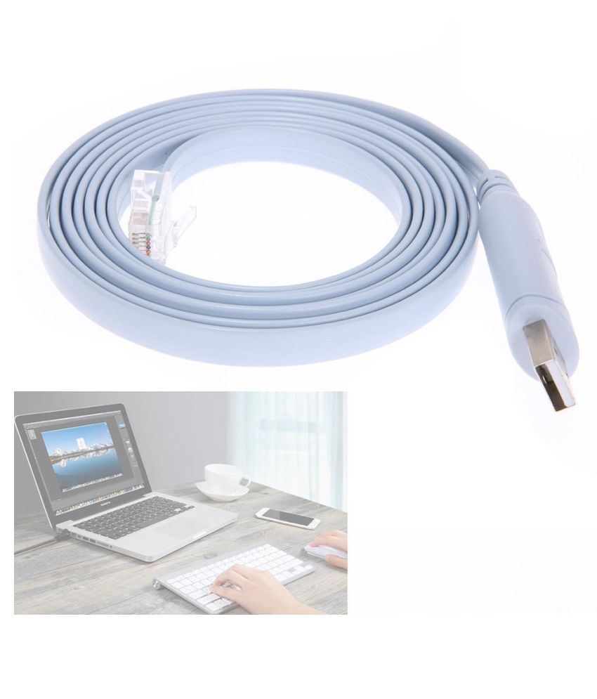 RJ45 Cable USB to Serial//Rs232 Console Rollover Cable for Cisco Route #BUY