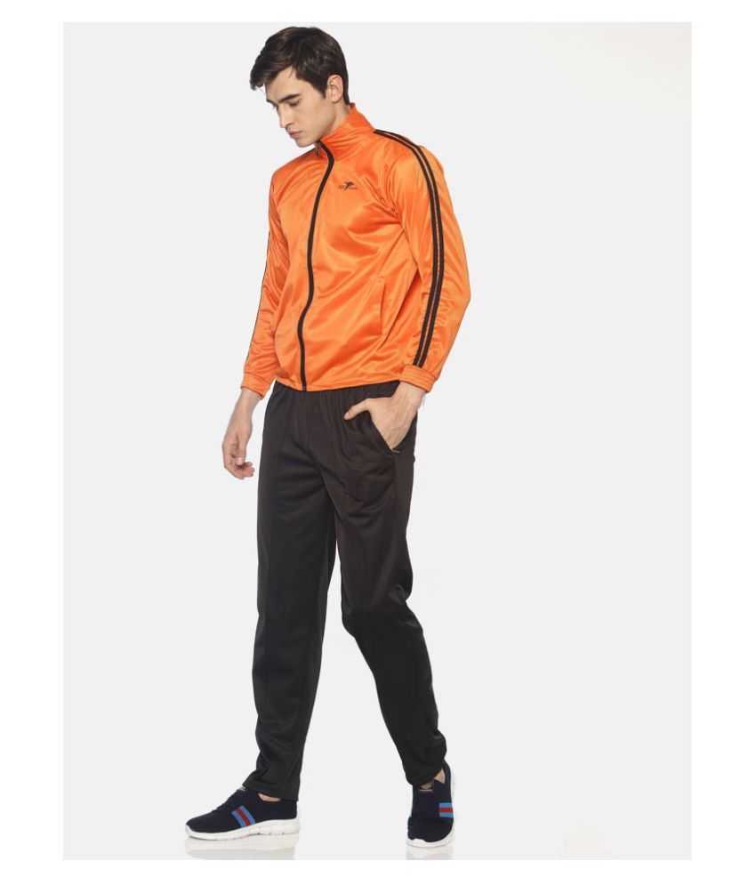 orange tracksuit set